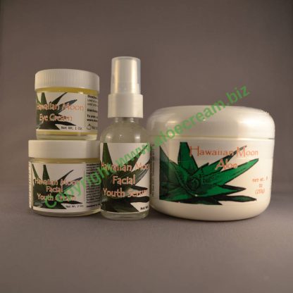 Hawaiian Moon 9oz Aloe Cream with Hawaiian Moon Facial Products